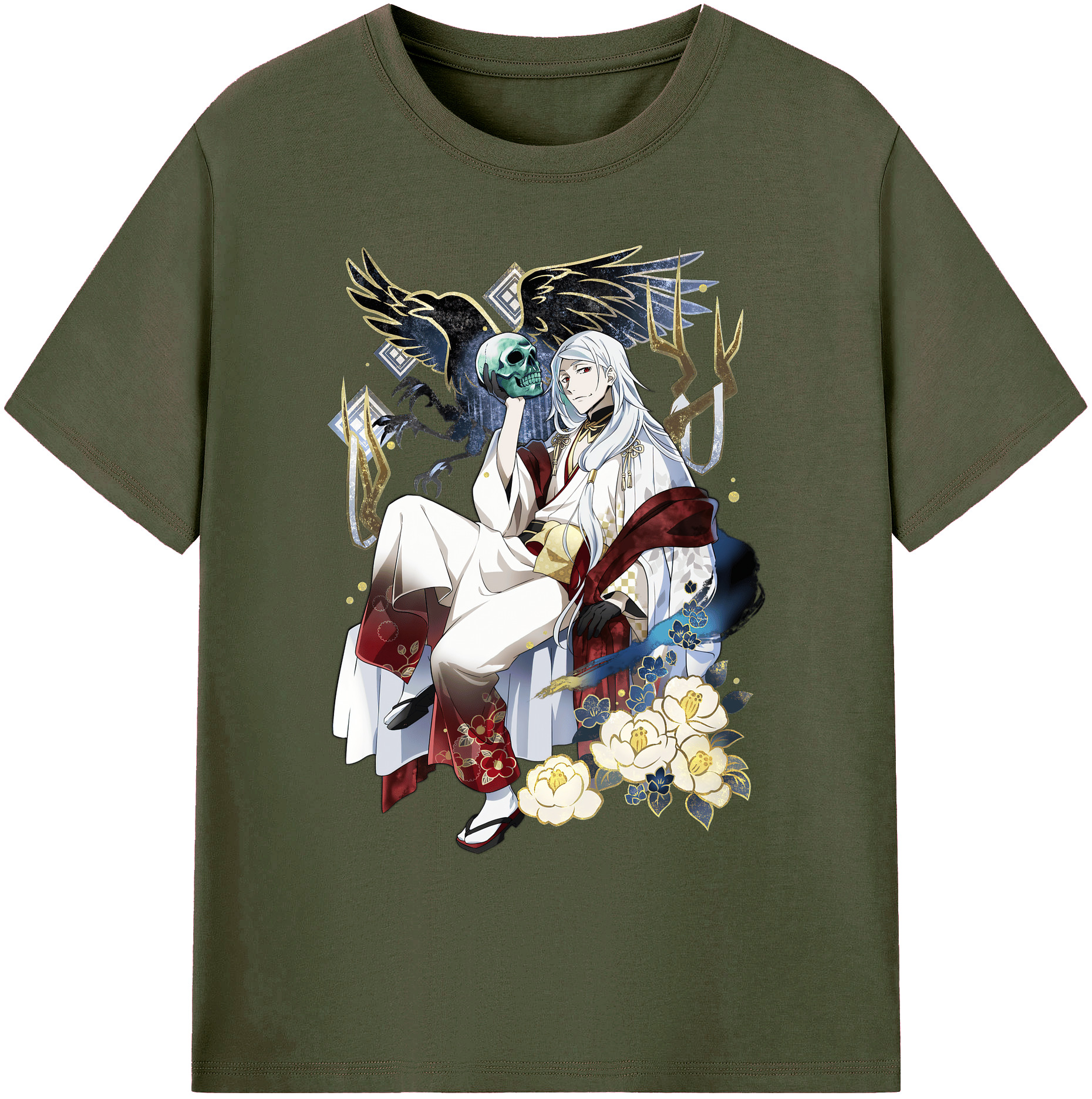 （画像用） 文豪ストレイドッグス Bungo Stray Dogs 綿100％ メンズ半袖Tシャツ｜肌触りやわらか＆通気性